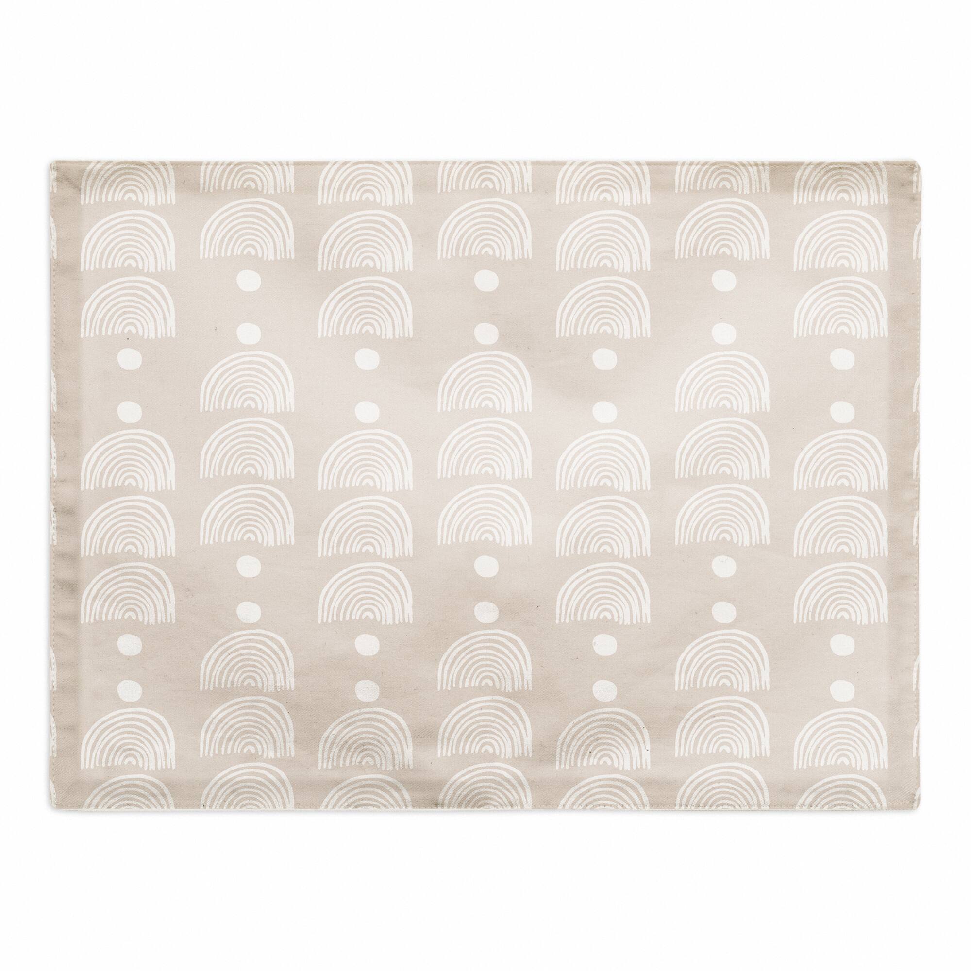Dot Diamond Pattern 18" x 14" Cotton Twill Placemat